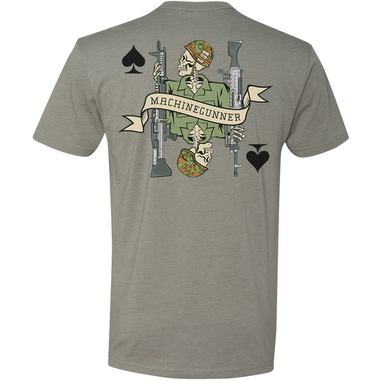 Vietnam Machine Gunner Death Card Tee