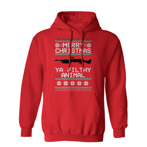 Merry Christmas Ya Filthy Animal Hoodie