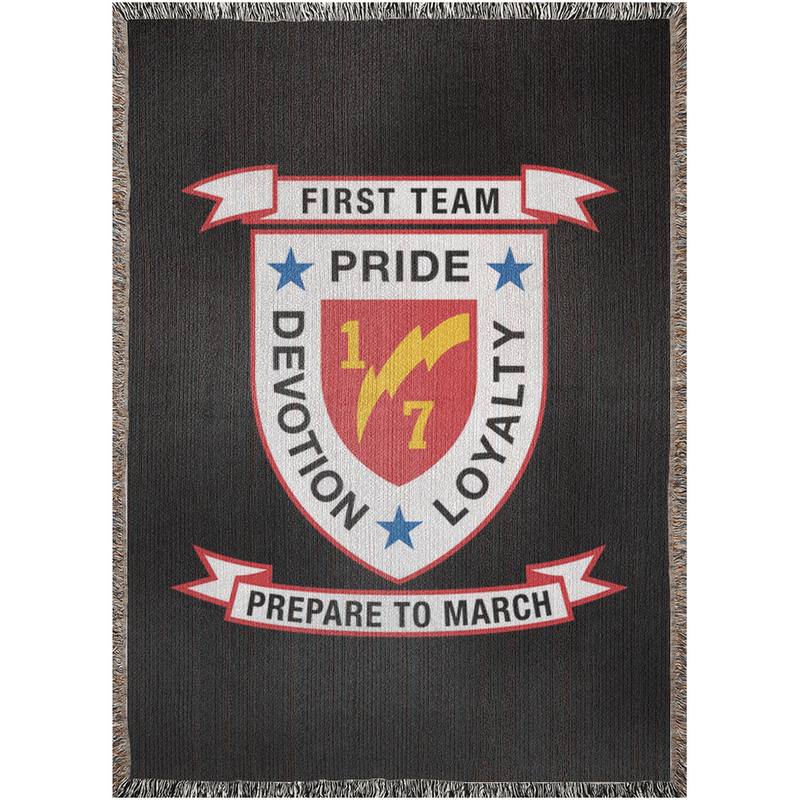 Load image into Gallery viewer, 1st Battalion 7th Marines Woven Blanket
