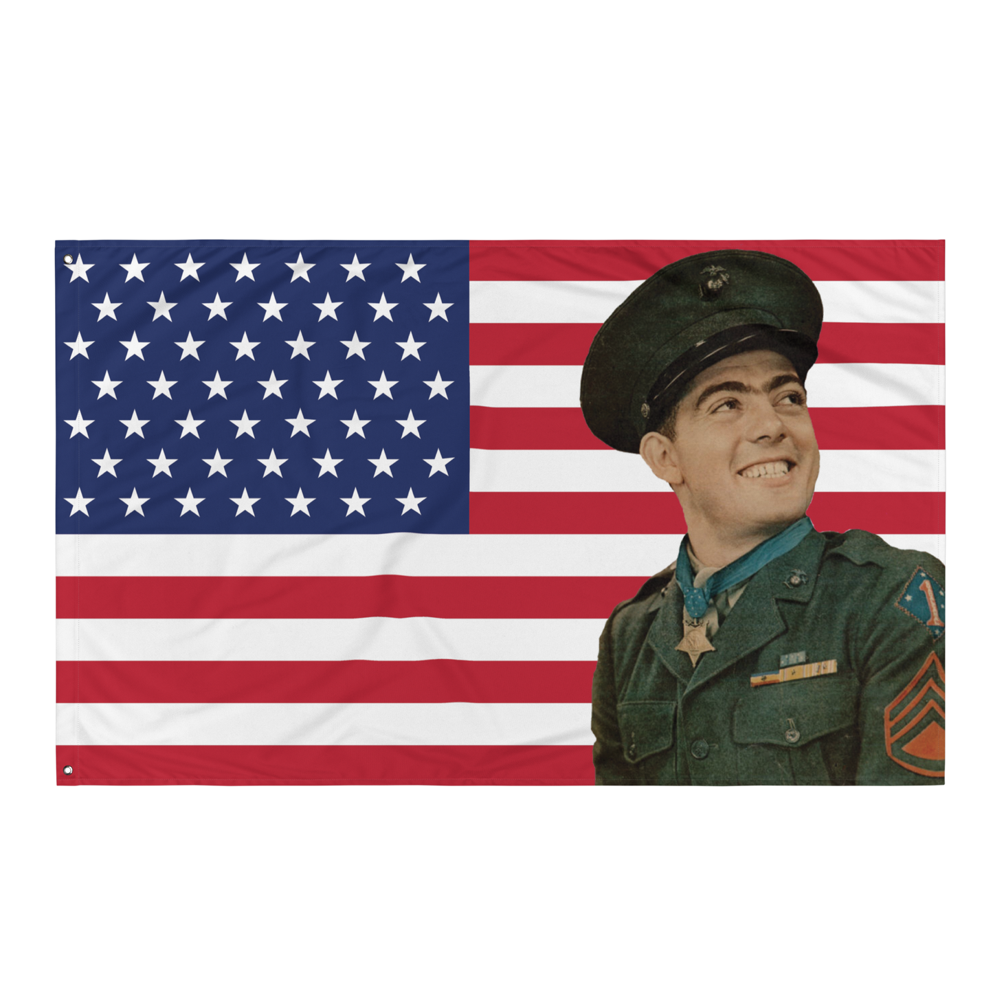 John Basilone American Flag