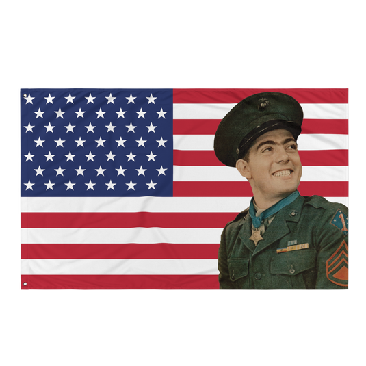 John Basilone American Flag