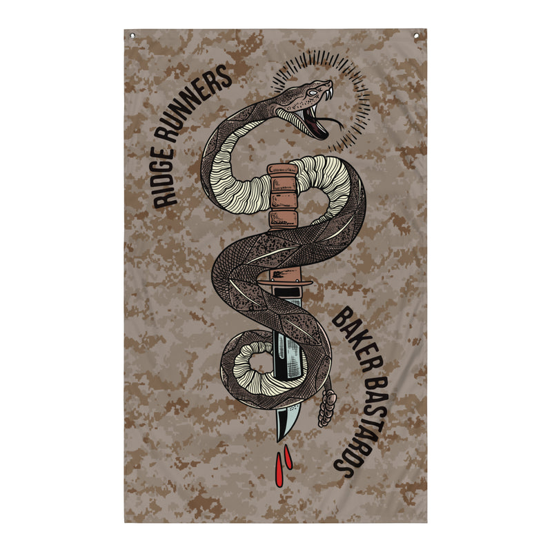 Load image into Gallery viewer, 1st Battalion 7th Marines Baker Company Flag
