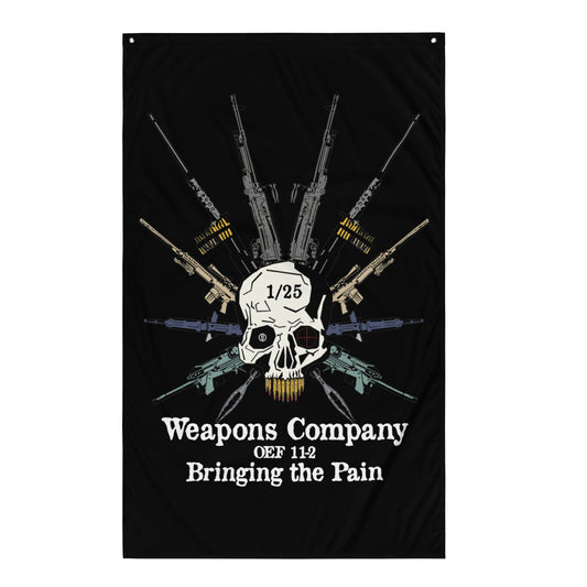 1st Battalion 25th Marines Weapons Company OEF 11-2 Flag