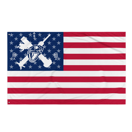 Tows Up American Flag