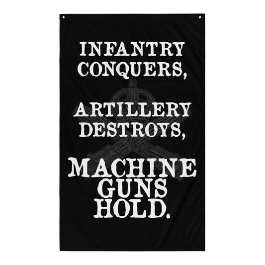 Machine Guns Hold Flag