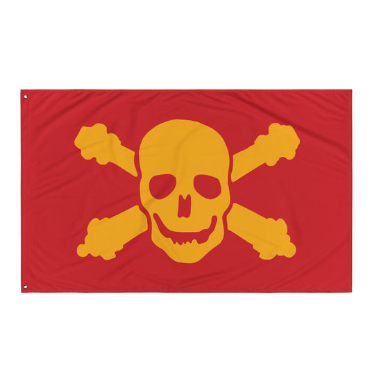 Skull and Crossed Cannons Flag