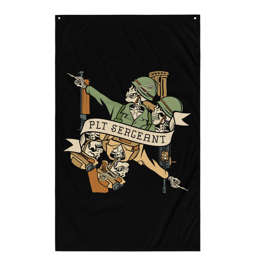 Platoon Sergeant Death Card Flag