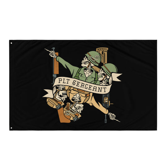 Platoon Sergeant Death Card Flag