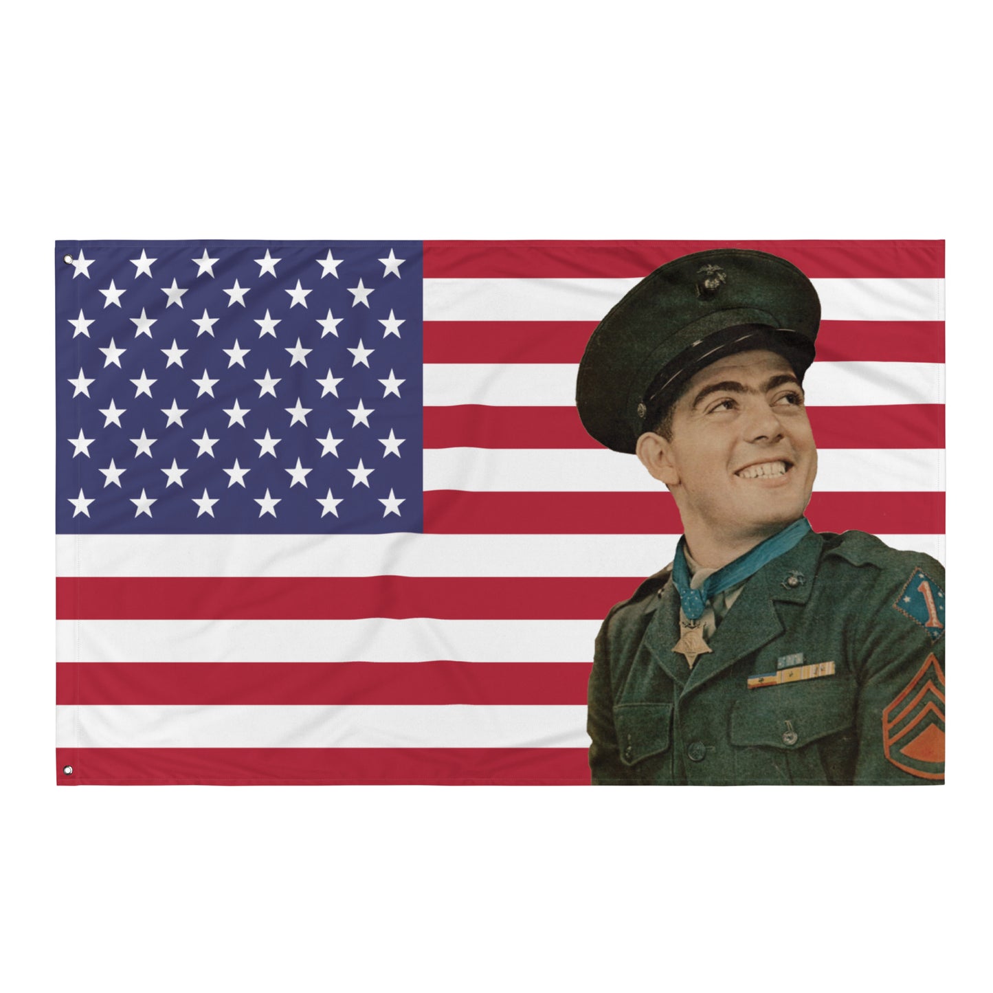 John Basilone American Flag