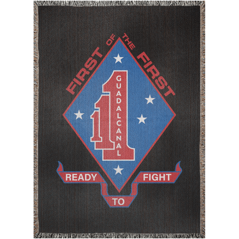 Load image into Gallery viewer, 1st Battalion 1st Marines Woven Blanket
