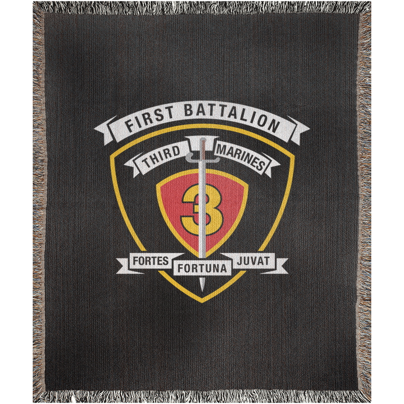 Load image into Gallery viewer, 1st Battalion 3d Marines Woven Blanket
