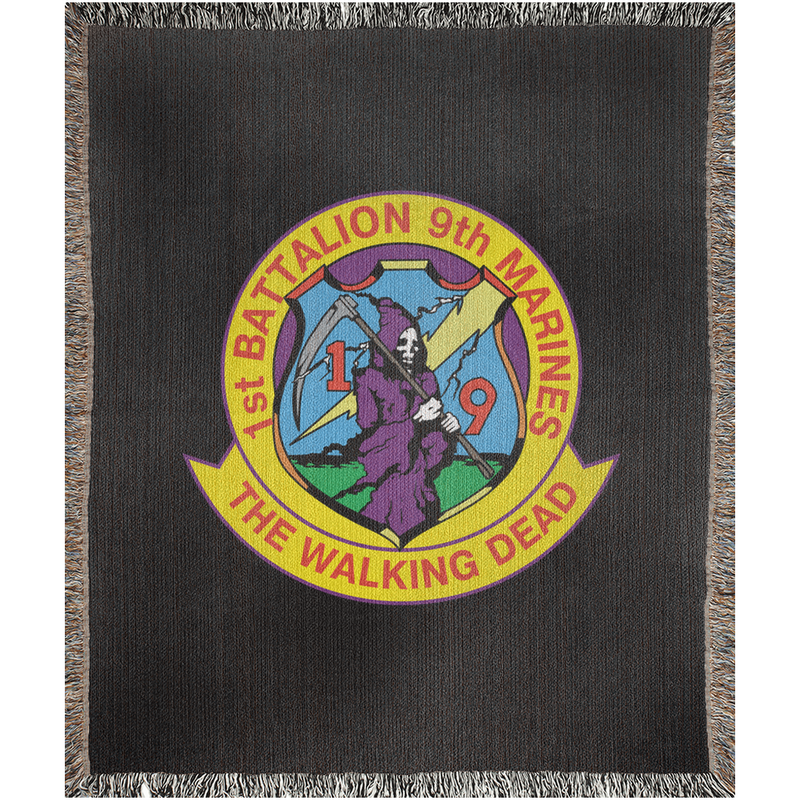 Load image into Gallery viewer, 1st Battalion 9th Marines Woven Blanket
