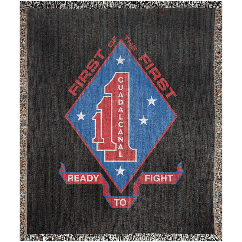 Load image into Gallery viewer, 1st Battalion 1st Marines Woven Blanket
