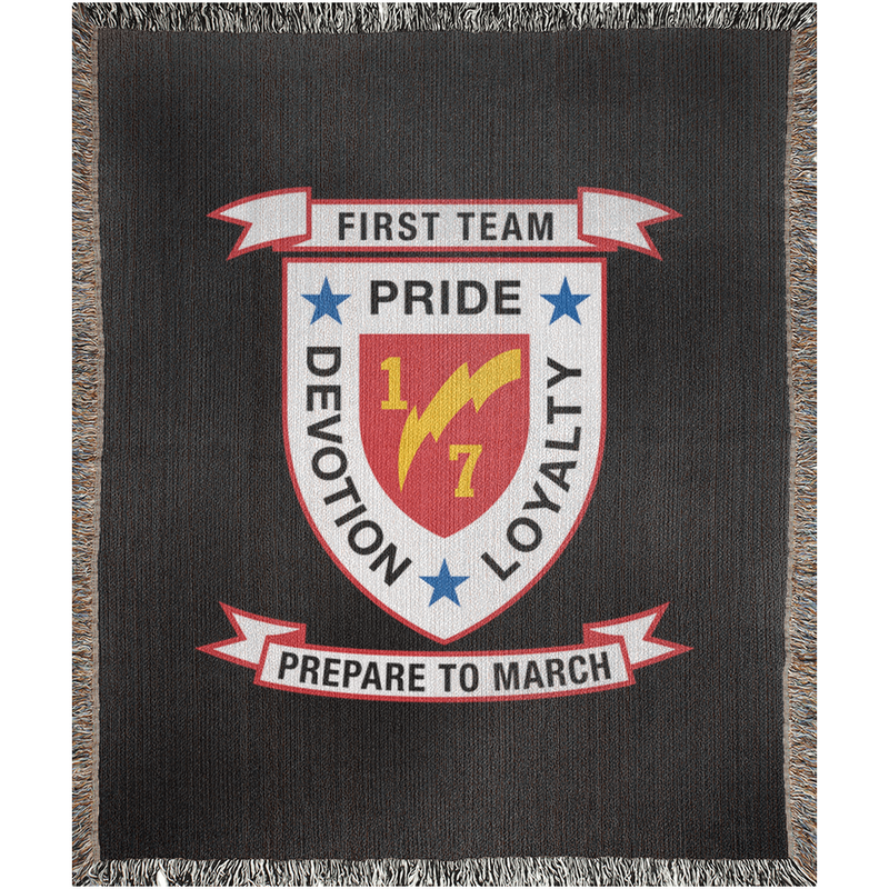 Load image into Gallery viewer, 1st Battalion 7th Marines Woven Blanket
