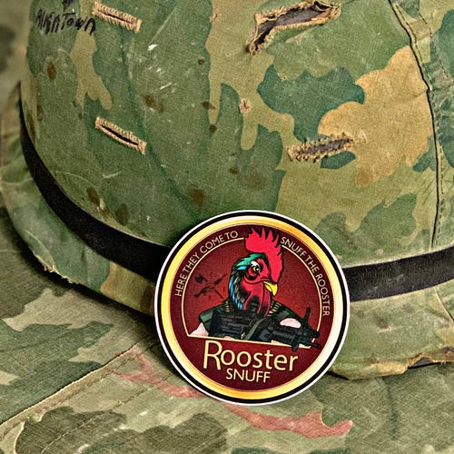 Rooster Snuff Sticker