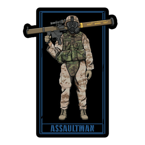OIF Assaultman Sticker - Desert Digital