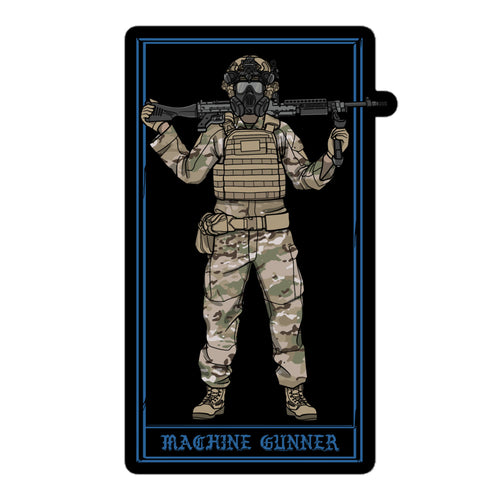 Army Machine Gunner Sticker (240)