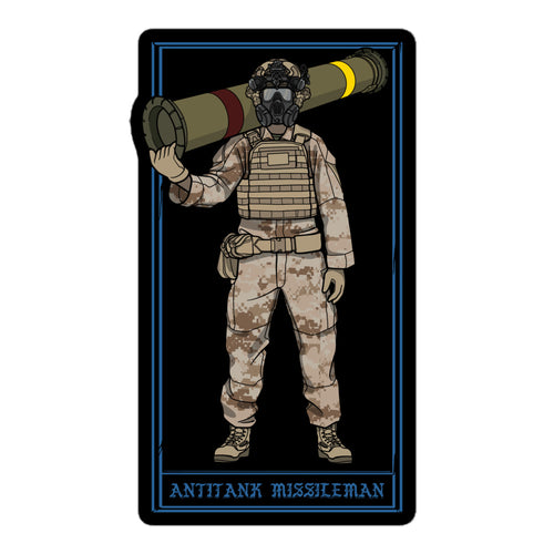 Marine Antitank Missileman Sticker (TOW) - Desert