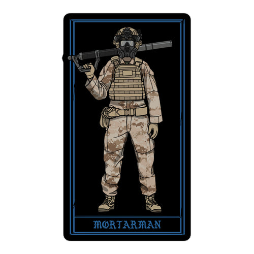 Marine Mortarman Sticker (60) - Desert