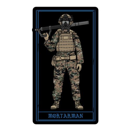 Marine Mortarman Sticker (60) - Woodland