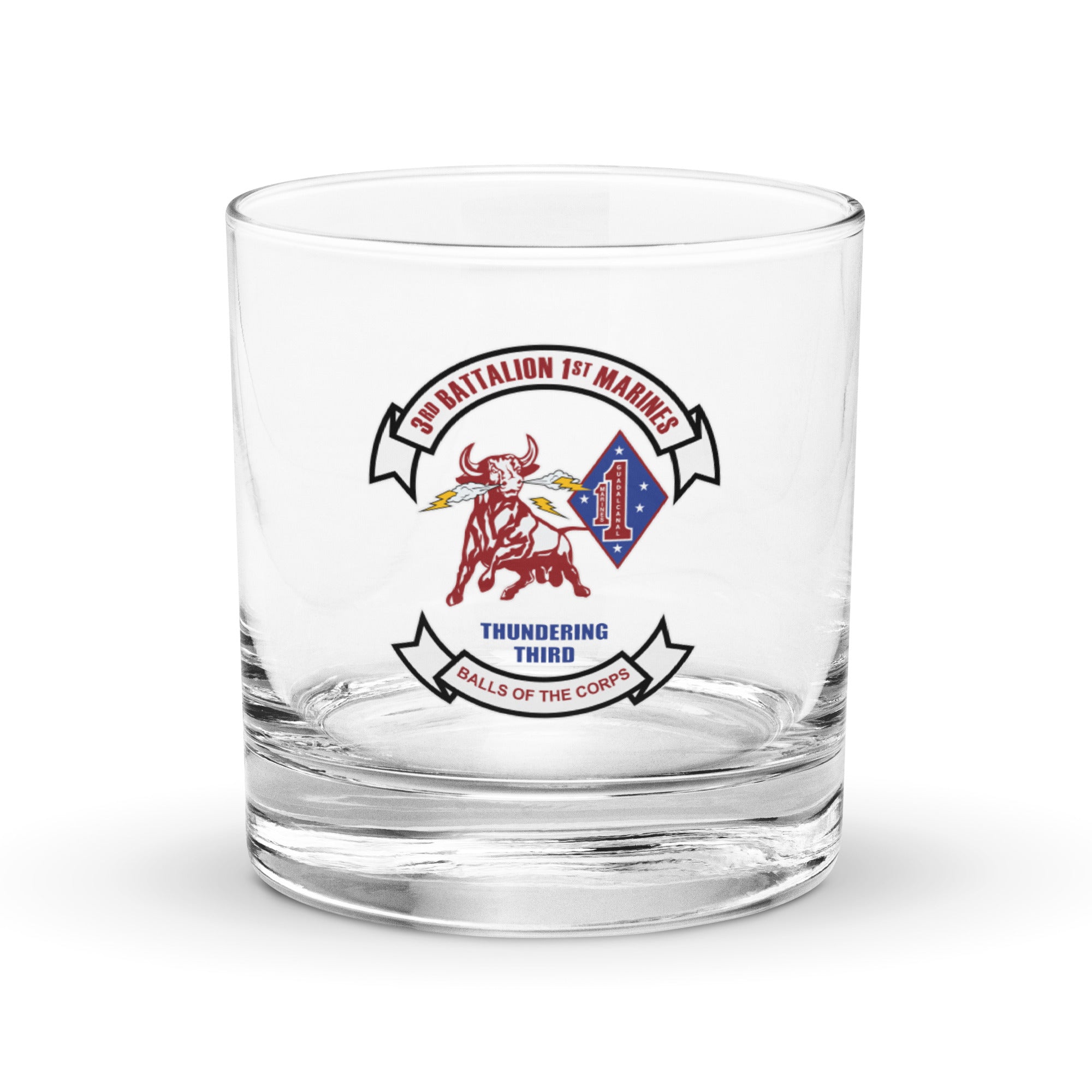 3d Battalion 1st Marines Rocks Glass – Goons Up