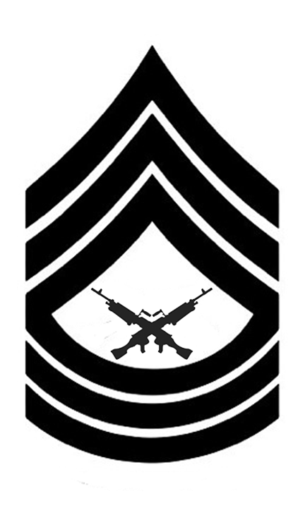 Machine Gunner Rank Insignia Decal