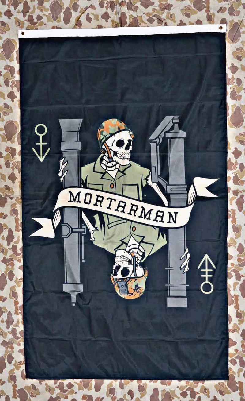 Load image into Gallery viewer, Mortarman Death Card Flag
