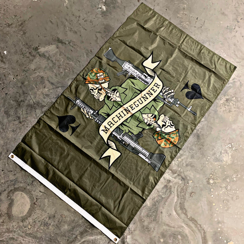 Load image into Gallery viewer, Vietnam Machine Gunner Death Card Flag
