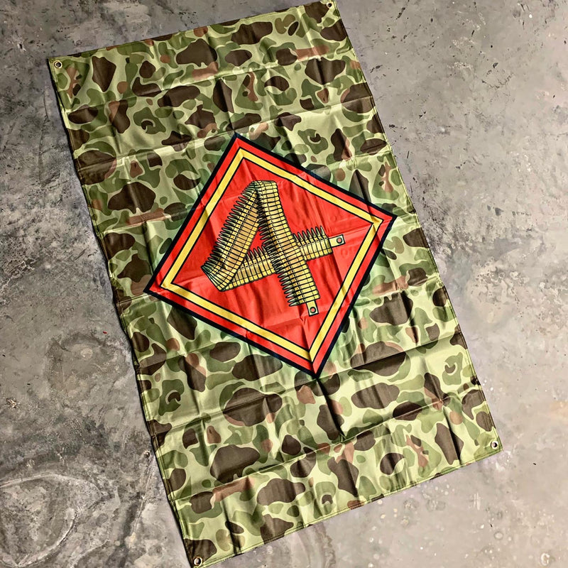 Load image into Gallery viewer, 4th Marine Division Flag
