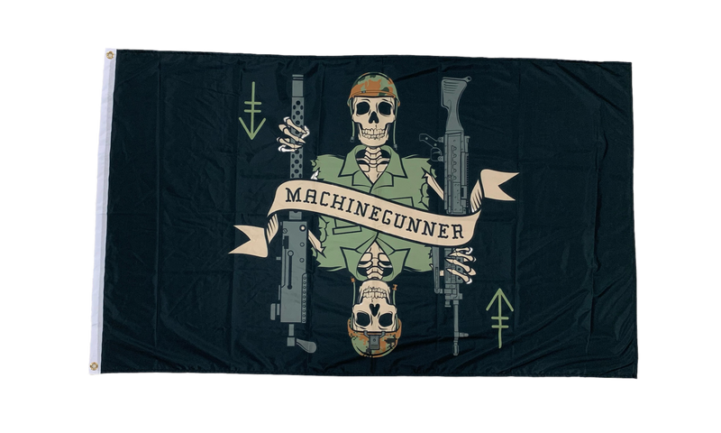 Load image into Gallery viewer, Machine Gunner Death Card Flag
