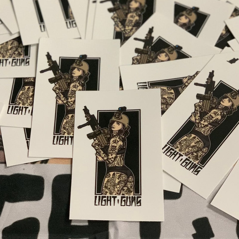 Load image into Gallery viewer, Light Guns Pin Up Sticker
