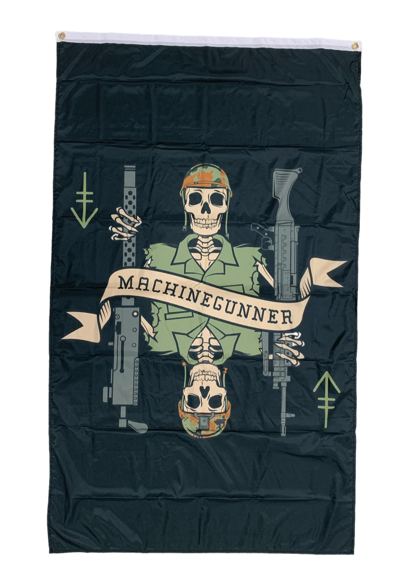 Load image into Gallery viewer, Machine Gunner Death Card Flag
