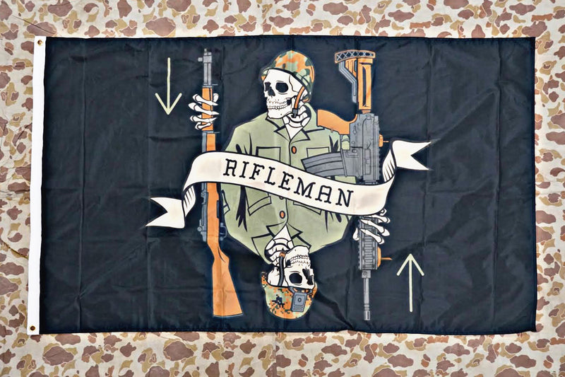 Load image into Gallery viewer, Rifleman Death Card Flag
