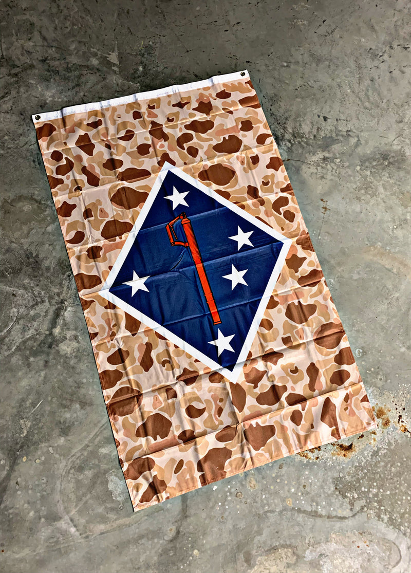 Load image into Gallery viewer, 1st Marine Mortar Division Flag
