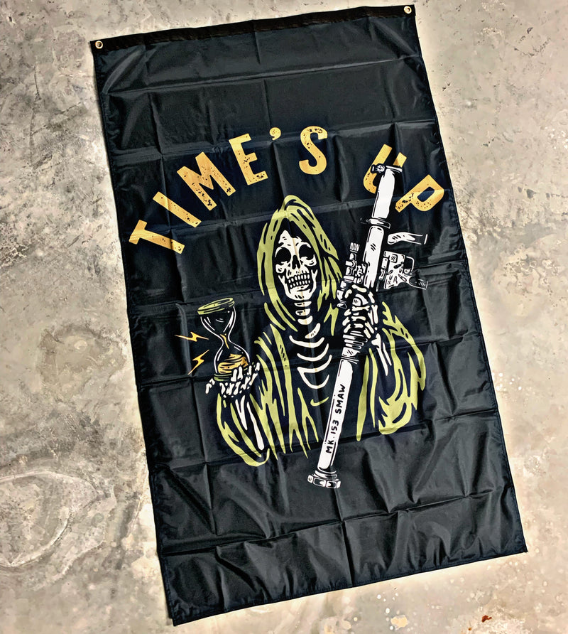 Load image into Gallery viewer, Time&#39;s Up Flag
