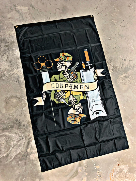 Corpsman Death Card Flag