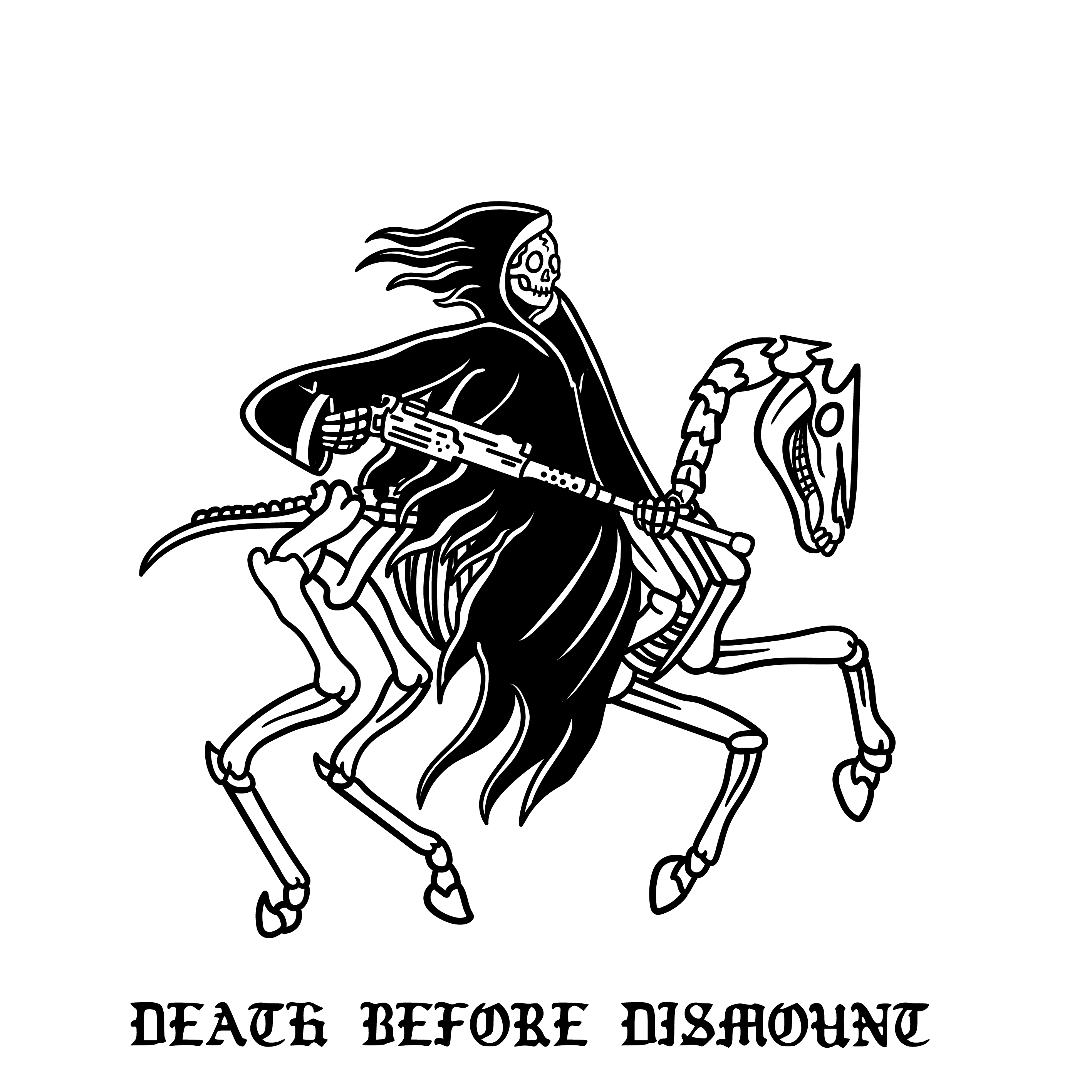 Death Before Dismount Sticker