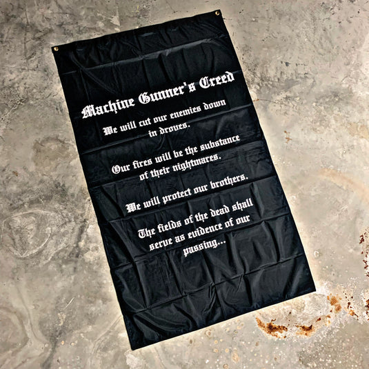 Machine Gunner's Creed Flag