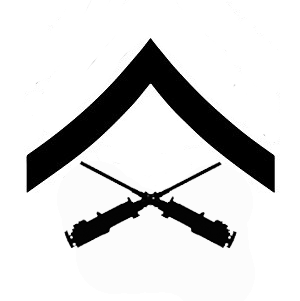 Heavy Guns Rank Insignia Decal