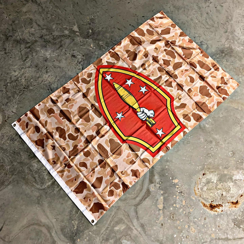 Load image into Gallery viewer, 2nd Marine Mortar Division Flag
