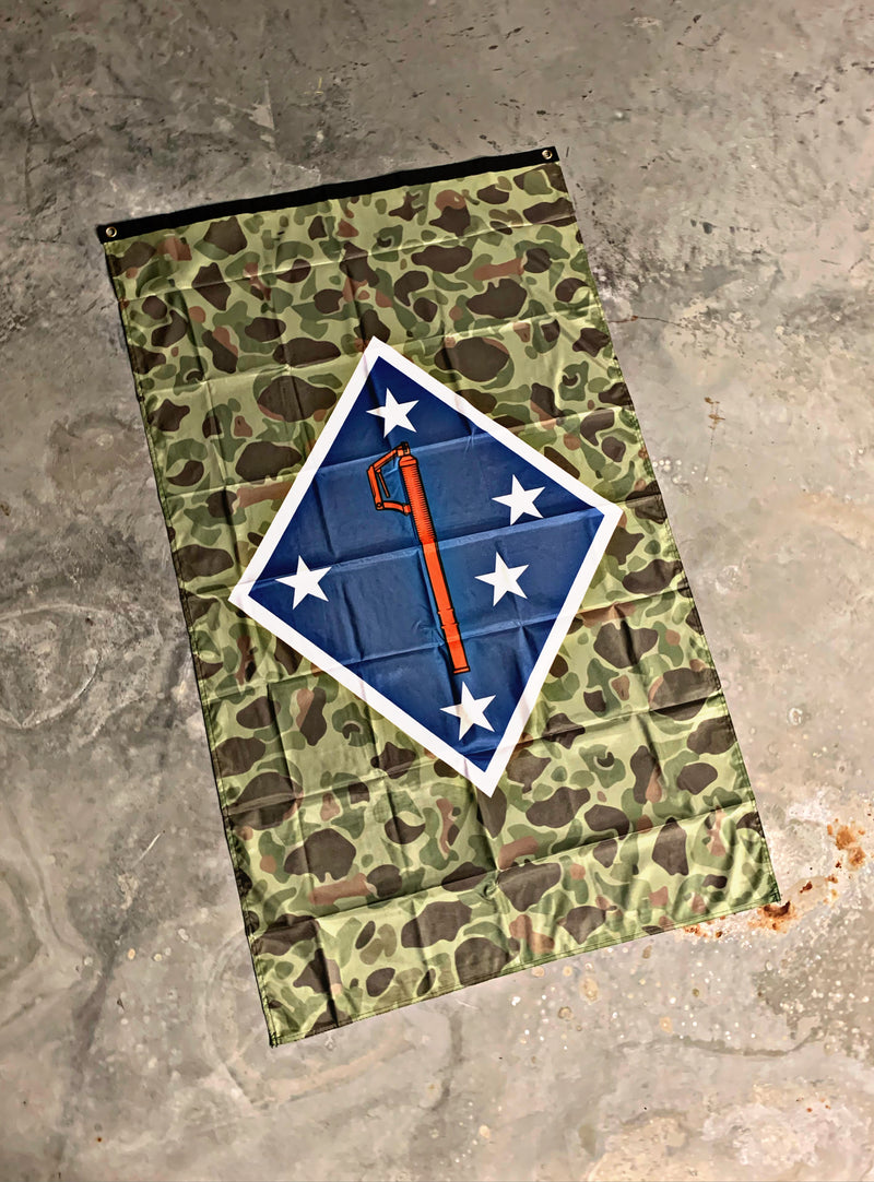Load image into Gallery viewer, 1st Marine Mortar Division Flag
