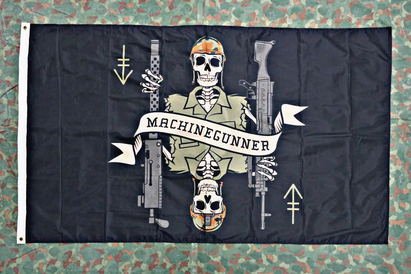 Load image into Gallery viewer, Machine Gunner Death Card Flag
