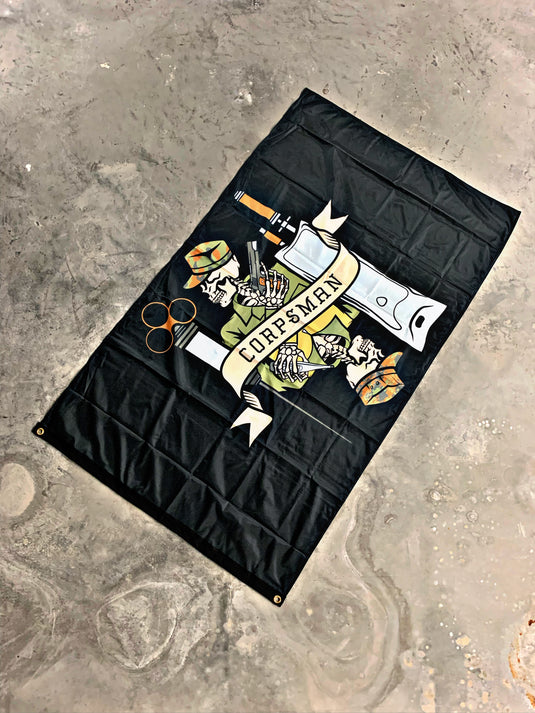 Corpsman Death Card Flag